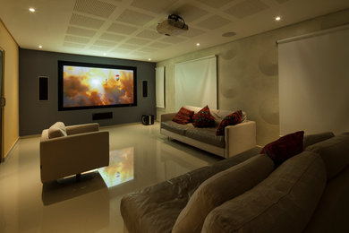 Minimalist home theater photo in Other
