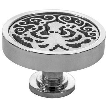 Cabinet Knob, Octopus, Cabinet Pulls, Polished Stainless Steel