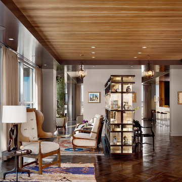 Four Seasons Penthouse Entry View with Vintage Treasures