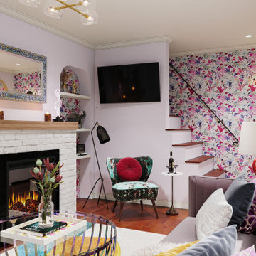 Iridescent Inspired Bold Living Room