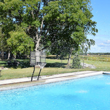 Custom Concrete Inground Pool with Laminar Jets - Independence, Iowa