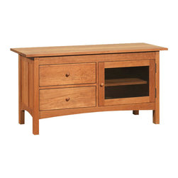 Modern Shaker Two Drawer Media Console - Entertainment Centers And Tv Stands