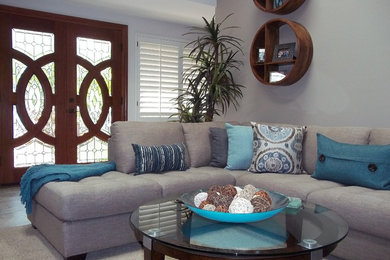 Inspiration for a living room remodel in San Diego