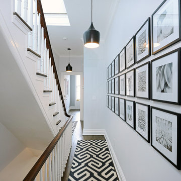 Contemporary townhouse centrally situated on one of Hoboken’s finest blocks.
