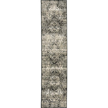 Oriental Weavers GEORG 429G 1'10"x7' 6" Runner Gray Rug