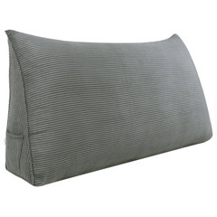 Headboard Pillow Corduroy Long Backrest Cushion King Headboard