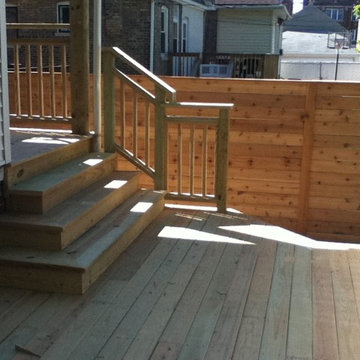 Deck with Custom Stairs