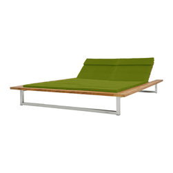 Mamagreen Oko Double Lounger Wood - Outdoor Chaise Lounges
