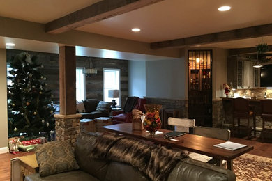 Example of a mountain style basement design in DC Metro