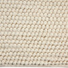 Bath Rug Cotton and Microfiber Hand Loom, 50"x30", Ivory, GSF 200, Bubbles