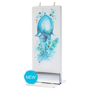 Elegant Holiday Decor ... Flatyz Handmade Twin Wick Unscented Thin Flat Candle