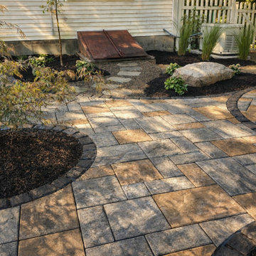 Paver Patio Renovation with Fire Pit & Steps in Niskayuna, NY