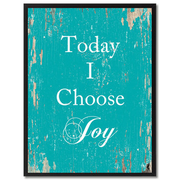 Today I Choose Joy Inspirational, Canvas, Picture Frame, 28"X37"