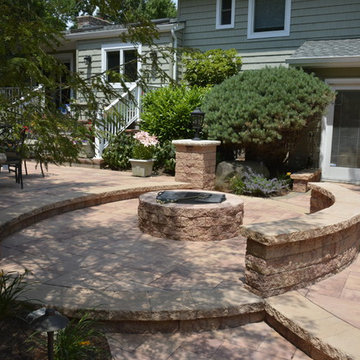 Nicolock Paving Stone Patio & Firepit. Huntington,NY