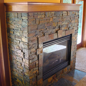 Rustic Fireplace