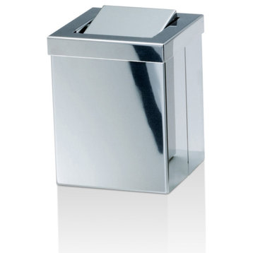 DW 1130 Waste Basket in Polished Stainless Steel