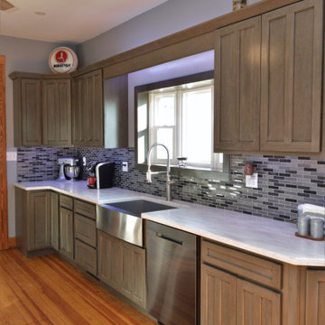 Star City, IN. Haas Signature Collection. Grey Farmhouse Styled Kitchen