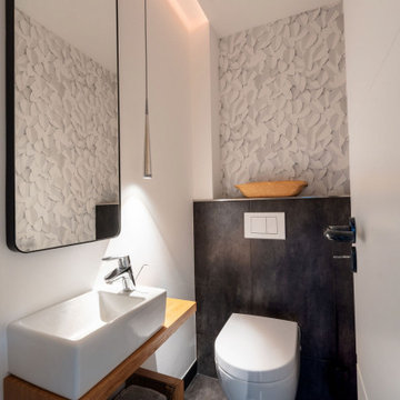 Gäste-WC in Szene gesetzt