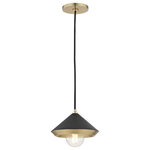 Mitzi by Hudson Valley Lighting - Marnie Small Pendant, Finish: Aged Brass, Shade: Black - We get it. Everyone deserves to enjoy the benefits of good design in their home - and now everyone can. Meet Mitzi. Inspired by the founder of Hudson Valley Lighting's grandmother, a painter and master antique-finder, Mitzi mixes classic with contemporary, sacrificing no quality along the way. Designed with thoughtful simplicity, each fixture embodies form and function in perfect harmony. Less clutter and more creativity, Mitzi is attainable high design.