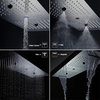 Remote Controlled Led Large Musical Shower System, Style A - Remote Control Ligh