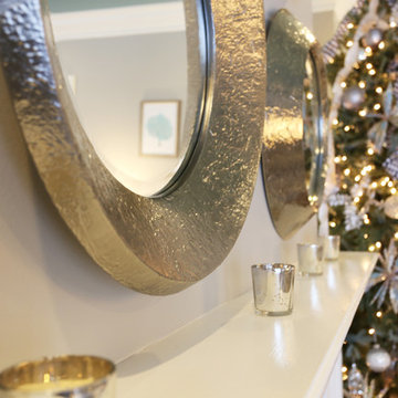 Holiday Charm Living and Dining Room