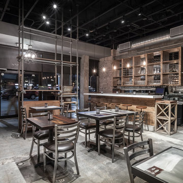 Miami Contemporary Industrial Pizza Restaurant Design