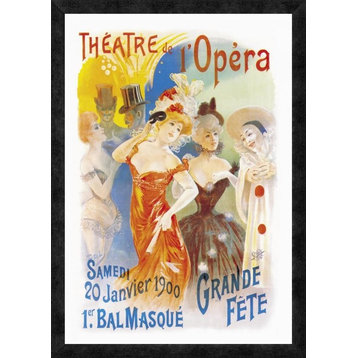 "Theatre de l'Opera" Framed Canvas Giclee, 22"x32"