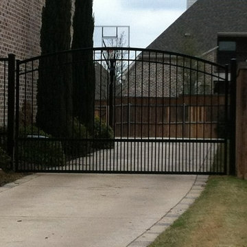 Curved Top Iron Automatic Swing Gate