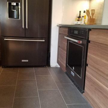 Contemporary Kitchen, Fireplace & Staircase Remodel