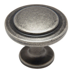 Cosmas - Cosmas 5560WN Weathered Nickel Cabinet Round Knob, 1-1/4" Diameter, Set of 25 - Cabinet And Drawer Knobs