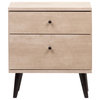 Midtown Concept 2-Drawer Nightstand Bedside Table, Sand