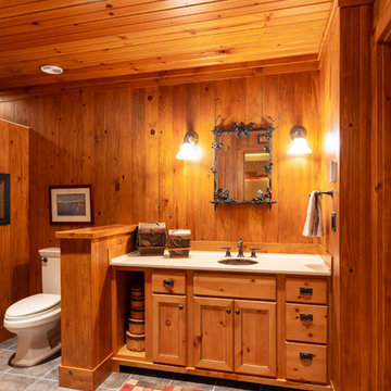 Modern Log Cabin Basement Remodel in Ann Arbor, Michigan