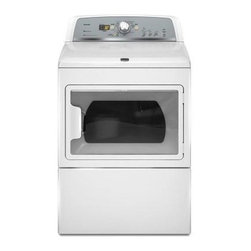 Maytag - Maytag Dryer. Bravos X 7.4 cu. ft. Electric Dryer in White MEDX700XW - Gas Ranges And Electric Ranges