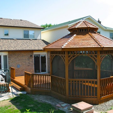 Cedar decks by Hickory Dickory Decks.
