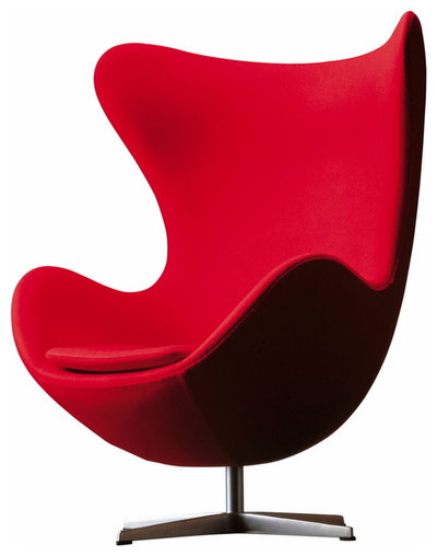 Retro Armchairs & Accent Chairs Arne Jacobsen Egg Chair, Red