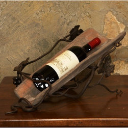 Wrought Iron Tile Wine Holder - Wine Racks