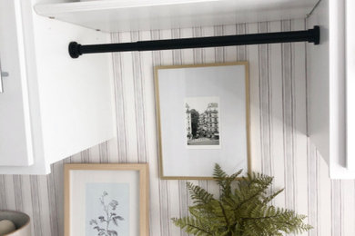 Inspiration for a transitional laundry room remodel in New York