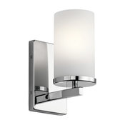 Crosby 1 Light Wall Sconce in Chrome