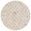 Linon Nolan Metal Capiz Shell Mosaic Accent Table in Gold