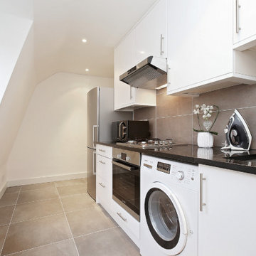 Chic and functional laundry room in London