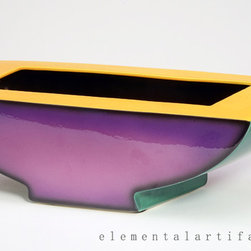 Fred Stodder Ceramic Long Bowl - Decorative Bowls