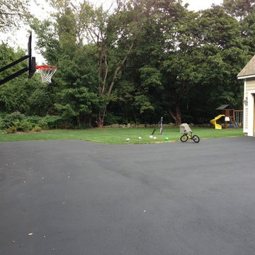 Jesse K's Pro Dunk Gold Basketball System on a 60x40 in Hampton, NH