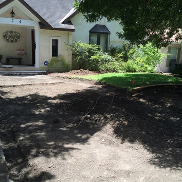 Construction Photo of Revamp Landscape in Alamo Heights