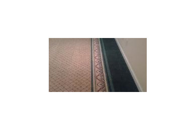 Custom Bordered Carpet Installation. Woodland Park, CO.