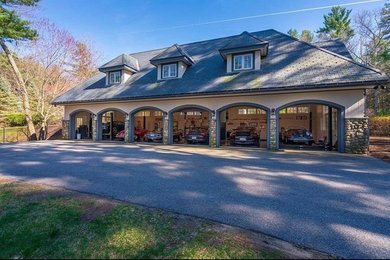 Garage - mediterranean garage idea in Boston