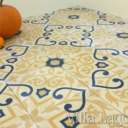 "Gypsy Gold" Cement Tile from Villa Lagoon Tile - Wall And Floor Tile