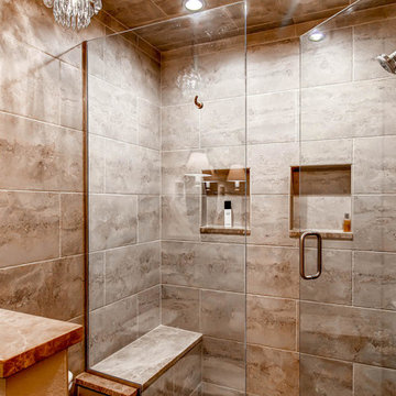 Charming Designer Details for this Master Bath