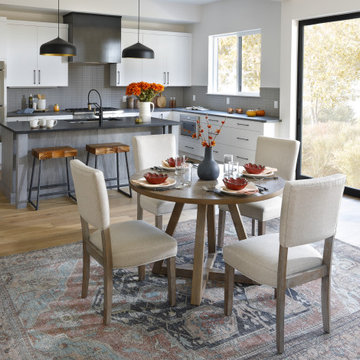 Modern Dining with a Cozy Twist