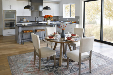 Trendy dining room photo in Denver