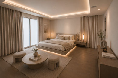 Bedroom - modern bedroom idea in Toronto